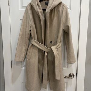 Zara Tan Hooded Trench Coat